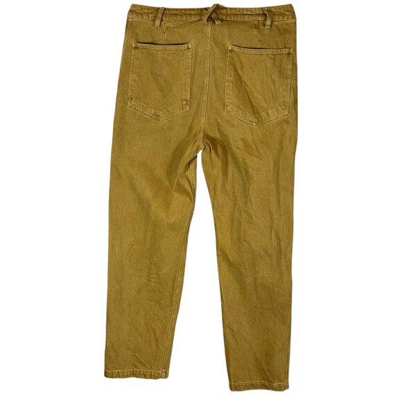 Alex Mill Thompson Straight Leg Jeans Women’s 12 Golden Khaki Recycled Denim - Picture 2 of 6
